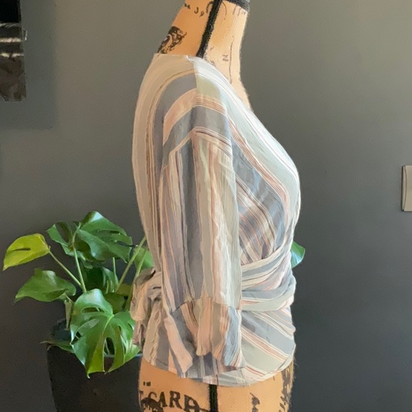 Mustard Seed Kimono Tie Wrap Shawl - Picture 5 of 5